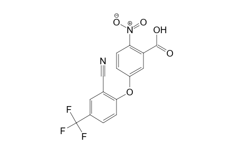 Benzoic acid, 5-[2-cyano-4-(trifluoromethyl)phenoxy]-2-nitro-