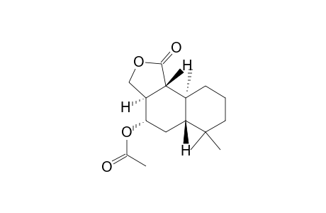 Naphtho[1,2-c]furan-1(3H)-one, 4-(acetyloxy)decahydro-6,6,9a-trimethyl-, [3aR-(3a.alpha.,4.alpha.,5a.beta.,9a.alpha.,9b.beta.)]-