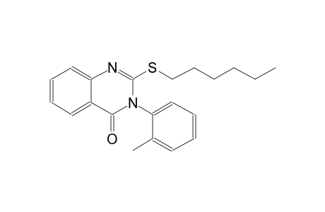 2-(hexylsulfanyl)-3-(2-methylphenyl)-4(3H)-quinazolinone
