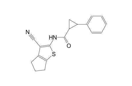 N-(3-cyano-5,6-dihydro-4H-cyclopenta[b]thien-2-yl)-2-phenylcyclopropanecarboxamide