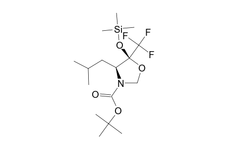 (4S,5S)-N-(TERT.-BUTYLOXYCARBONYL)-4-ISOBUTYL-5-(TRIFLUOROMETHYL)-5-[(TRIMETHYLSILYL)-OXY]-1,3-OXAZOLIDINE