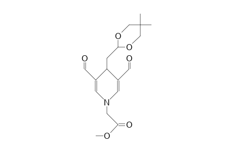 1(4H)-Pyridineacetic acid, 4-[(5,5-dimethyl-1,3-dioxan-2-yl)methyl]-3,5-diformyl-, methyl ester