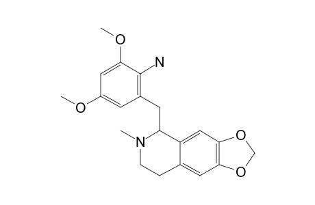1-[(2-AMINO-3,5-DIMETHOXYPHENYL)-METHYL]-6,7-METHYLENEDIOXY-1,2,3,4-TETRAHYDRO-N-METHYL-ISOQUINOLINE
