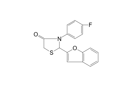 2-(2-benzofuranyl)-3-(p-fluorophenyl)-4-thiazolidinone