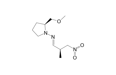 (S,S)-1-(.alpha.-Methyl-.beta.-nitropropylaldehyde)-2-methoxymethylpyrrolidinehydrazone