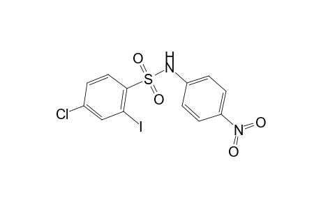 4-Chloro-2-iodo-N-(4-nitrophenyl)benzenesulfonamide