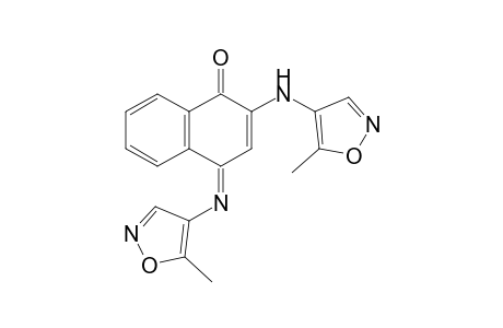 2-(5'-Methyl-4'-isoxazolylamino)-N-(5"-methyl-4"-isoxazolyl)-1,4-naphthoquinone-4-imine