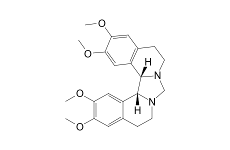 meso-2,3,13,14-Tetramethoxy-5,6,7,9,10,11,15b,15c-octahydro-8H-biisoquino[2,1-c:1',2'-e]imidazole