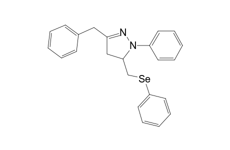 2-Phenyl-5-(phenylmethyl)-3-(phenylselanylmethyl)-3,4-dihydropyrazole