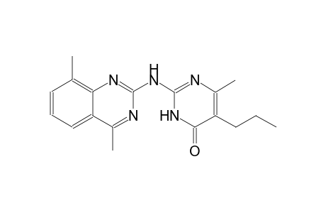 4(3H)-pyrimidinone, 2-[(4,8-dimethyl-2-quinazolinyl)amino]-6-methyl-5-propyl-