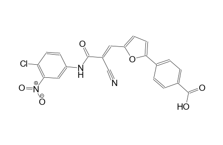 4-{5-[(1E)-3-(4-chloro-3-nitroanilino)-2-cyano-3-oxo-1-propenyl]-2-furyl}benzoic acid