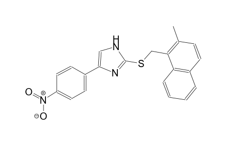 1H-imidazole, 2-[[(2-methyl-1-naphthalenyl)methyl]thio]-4-(4-nitrophenyl)-