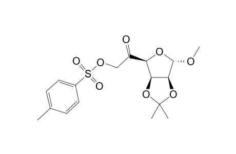 Methyl 2,3-O-isopropylidene-6-O-tosyl-.alpha.,D-lyxohexofuranos-5-ulose