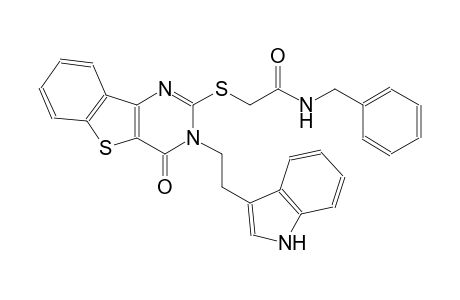 N-benzyl-2-({3-[2-(1H-indol-3-yl)ethyl]-4-oxo-3,4-dihydro[1]benzothieno[3,2-d]pyrimidin-2-yl}sulfanyl)acetamide