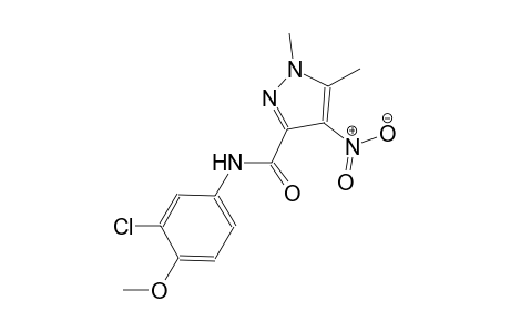 N-(3-chloro-4-methoxyphenyl)-1,5-dimethyl-4-nitro-1H-pyrazole-3-carboxamide