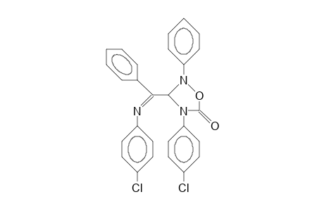 2-Phenyl-4-(4-chloro-phenyl)-3-(1'-[4-chloro-phenylimino]-benzyl)-1-oxa-2,4-diazolidin-5-one