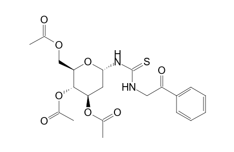 N-Phenacyl-N'-(3,4,6-tri-O-acetyl-2-deoxy-.beta.-D-arabinohexopyranosyl)thiorea