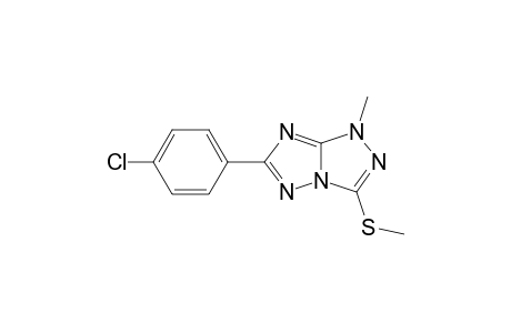 1-Methyl-3-methylthio-6-(4-chlorophenyl)-1H-s-triazolo[4,3-b]-s-triazole