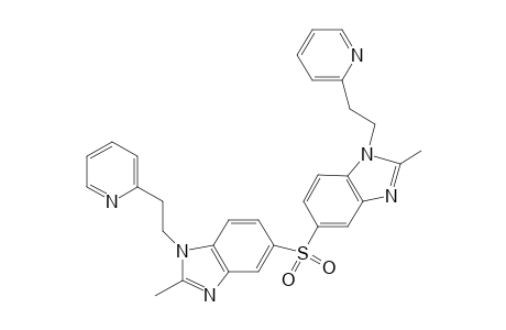 bis[1-[2-(2-Pyridyl)ethyl]-2-methylbenzimidazol-5-yl] sulfone