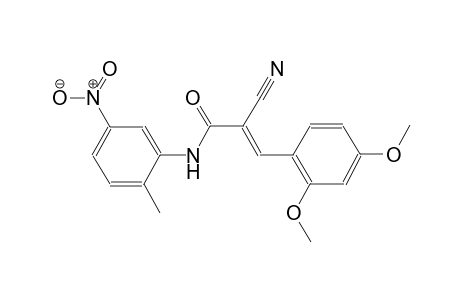 (2E)-2-cyano-3-(2,4-dimethoxyphenyl)-N-(2-methyl-5-nitrophenyl)-2-propenamide