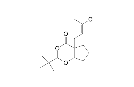 2-tert-Butyl-4a-[(2E)-3-chloro-2-butenyl]tetrahydrocyclopenta[d][1,3]dioxin-4(4ah)-one