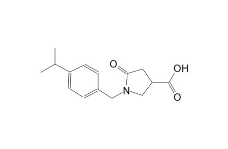 3-pyrrolidinecarboxylic acid, 1-[[4-(1-methylethyl)phenyl]methyl]-5-oxo-