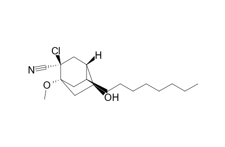 Bicyclo[2.2.2]octane-2-carbonitrile, 2-chloro-5-hydroxy-1-methoxy-8-octyl-, (1.alpha.,2.alpha.,4.beta.,5.beta.,8S*)-