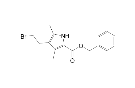 (phenylmethyl) 4-(2-bromoethyl)-3,5-dimethyl-1H-pyrrole-2-carboxylate