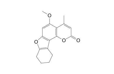 8,9,10,11-tetrahydro-5-methoxy-4-methylbenzofuro[2,3-h]coumarin