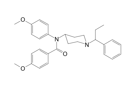 N-4-Methoxyphenyl-N-[1-(1-phenylpropyl)piperidin-4-yl]-4-methoxybenzamide