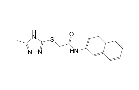 2-[(5-methyl-4H-1,2,4-triazol-3-yl)sulfanyl]-N-(2-naphthyl)acetamide