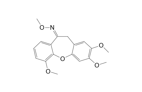 10,11-Dihydro-2,3,6-trimethoxydibenz(b,f)oxepin-10-one O-methyloxime