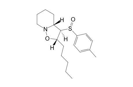 exo-4-p-Tolylsulfinyl-3-pentylpiperidino[1,2-b]isoxazolidine