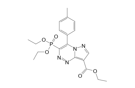 3-DIETHYLPHOSPHONATO-4-(4'-METHYLPHENYL)-PYRAZOLO-[3,2-C]-[1,2,4]-TRIAZIN-8-YLCARBOXYLIC-ACID-ETHYLESTER