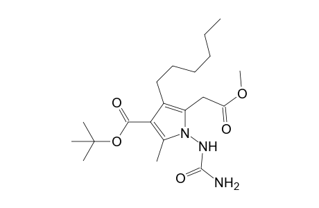 4-Hexyl-5-methoxycarbonylmethyl-2-methyl-1-ureido-1H-pyrrole-3-carboxylic acid tert-butyl ester