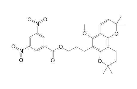 2H,8H-Benzo[1,2-b:3,4-b']dipyran-6-propanol, 5-methoxy-2,2,8,8-tetramethyl-, 3,5-dinitrobenzoate