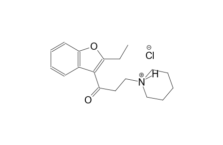 piperidinium, 1-[3-(2-ethyl-3-benzofuranyl)-3-oxopropyl]-, chloride