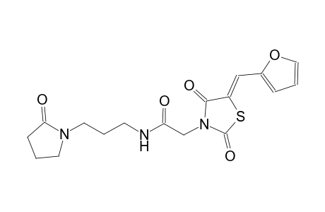 3-thiazolidineacetamide, 5-(2-furanylmethylene)-2,4-dioxo-N-[3-(2-oxo-1-pyrrolidinyl)propyl]-, (5Z)-