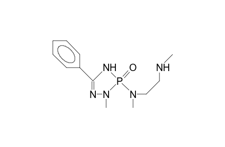 1-Methyl-5-(methyl-<N-methyl-2-amino-ethyl>-amino)-3-phenyl-1,5-dihydro-1,2,4,5-triazaphosphole 1-oxide