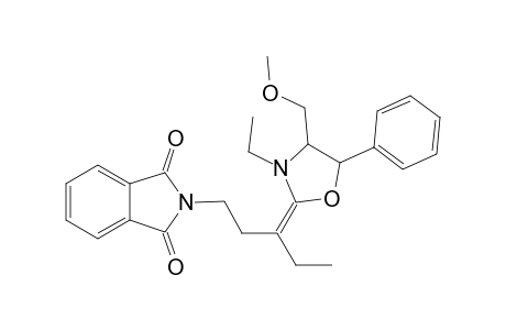 4-Methoxymethyl-3-ethyl-5-phenyl-2-[1-ethyl-3-(N-phthalimido)propylidene]-4,5-dihydrooxazoline