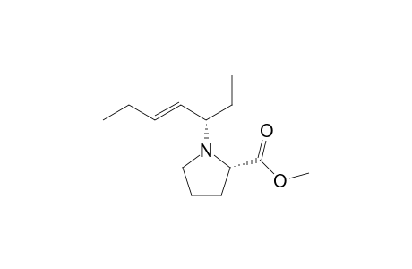 (S)-Methyl 1-((S,E)-hept-4-en-3-yl)pyrrolidin-2-carboxylate