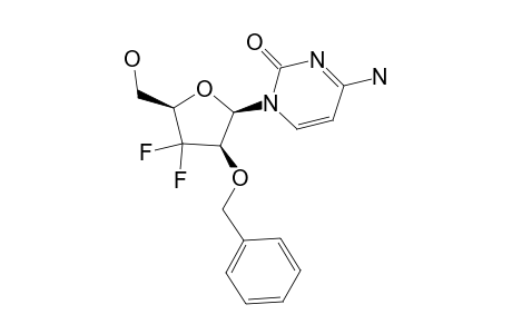 N-(1)-(2-O-BENZYL-3-DEOXY-3,3-DIFLUORO-BETA-D-ARABINOFURANOSYL)-CYTOSINE