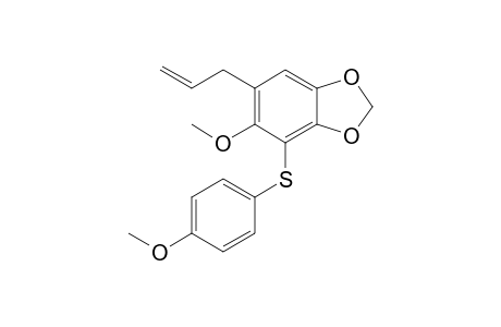 5-Methoxy-4-[(4'-methoxyphenyl)thio]-6-(2'-propenyl)-1,3-benzodioxole