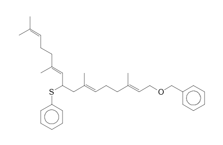 2,6,10,14-Hexadecatetraene, 1-benzyloxy-9-(phenylthio)-3,7,11,15-tetramethyl-
