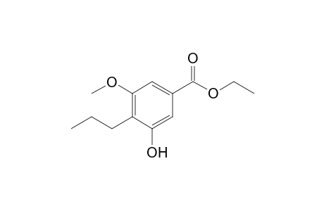 3-Hydroxy-5-methoxy-4-propyl-benzoic acid ethyl ester