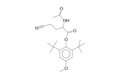 2,6-Ditert-butyl-4-methoxyphenyl 2-(acetylamino)-4-cyanobutanoate
