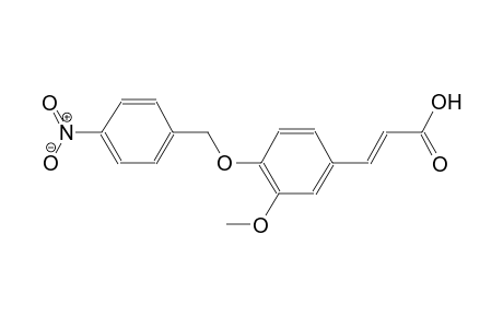 2-propenoic acid, 3-[3-methoxy-4-[(4-nitrophenyl)methoxy]phenyl]-,(2E)-