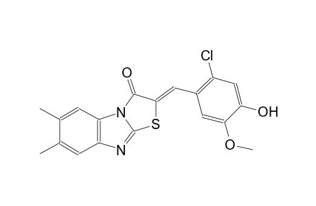 thiazolo[3,2-a]benzimidazol-3(2H)-one, 2-[(2-chloro-4-hydroxy-5-methoxyphenyl)methylene]-6,7-dimethyl-, (2Z)-