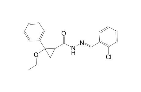 Cyclopropane-1-carbohydrazide, 2-ethoxy-2-phenyl-n2-(2-chlorobenzylideno)-