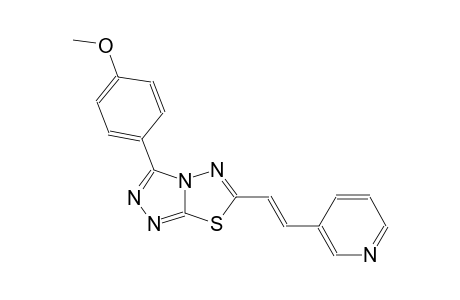 [1,2,4]triazolo[3,4-b][1,3,4]thiadiazole, 3-(4-methoxyphenyl)-6-[(E)-2-(3-pyridinyl)ethenyl]-